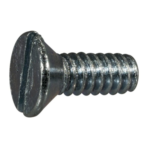 Midwest Fastener #10-24 x 1/2 in Slotted Flat Machine Screw, Zinc Plated Steel, 39 PK 61462 - main